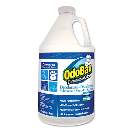 Odoban Odor Eliminator and Disinfectant, Fresh Linen, 128 oz, PK4 911762-G4